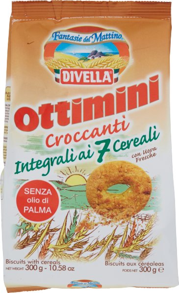 Ciastka pełnoziarniste Biscotti Ottiini Sette Cereali 300g - Divella