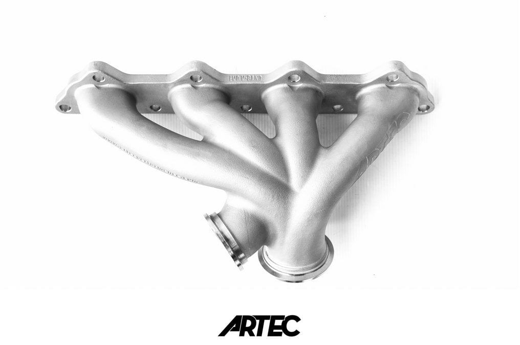 Kolektor wydechowy Mitsubishi Evo 4-9 4G63 Low Mount V-Band (Reverse Rotation)