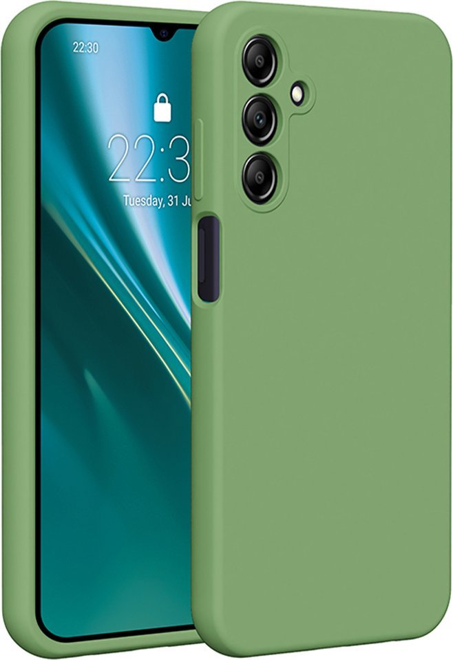 Etteri Nakładka Etteri Silicone Case do Samsung Galaxy A15 4G / A15 5G jasnozielona