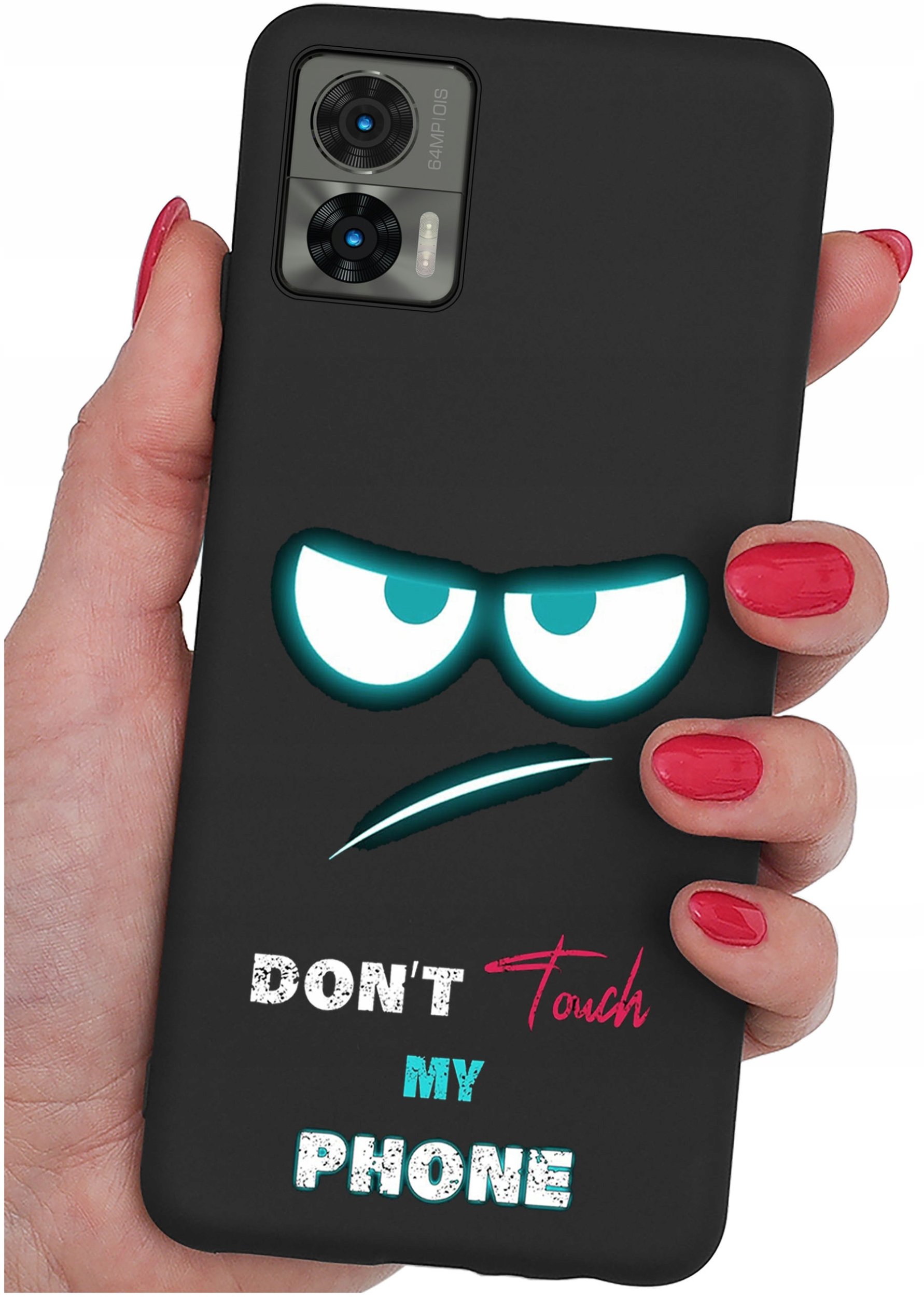 Etui do Motorola Moto Edge 30 Neo WZORY |SILIKONOWE MATT CASE + SZKŁO 9H