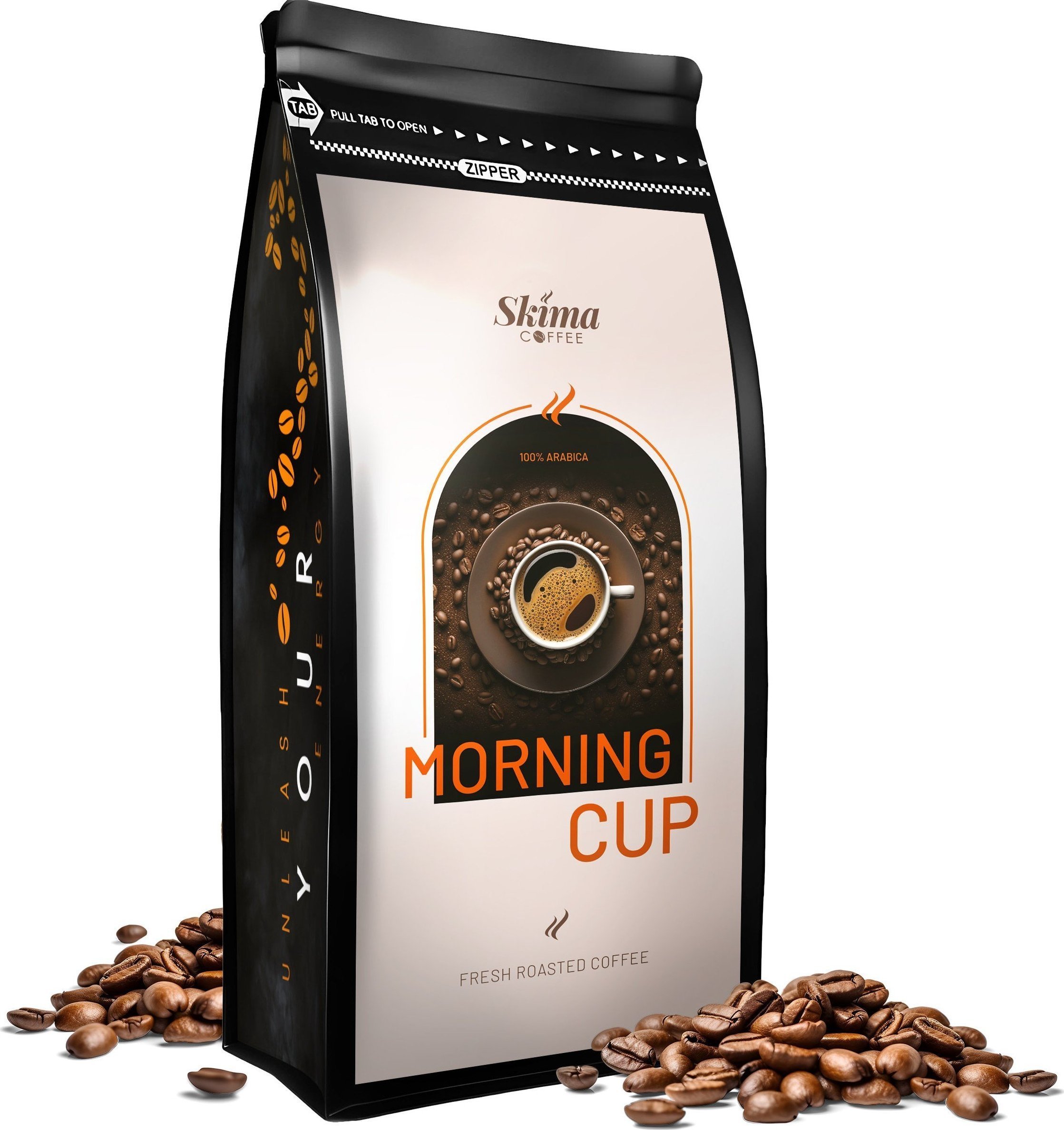 Kawa ziarnista 1kg MORNING CUP 100% ARABICA do ekspresu + GRATIS