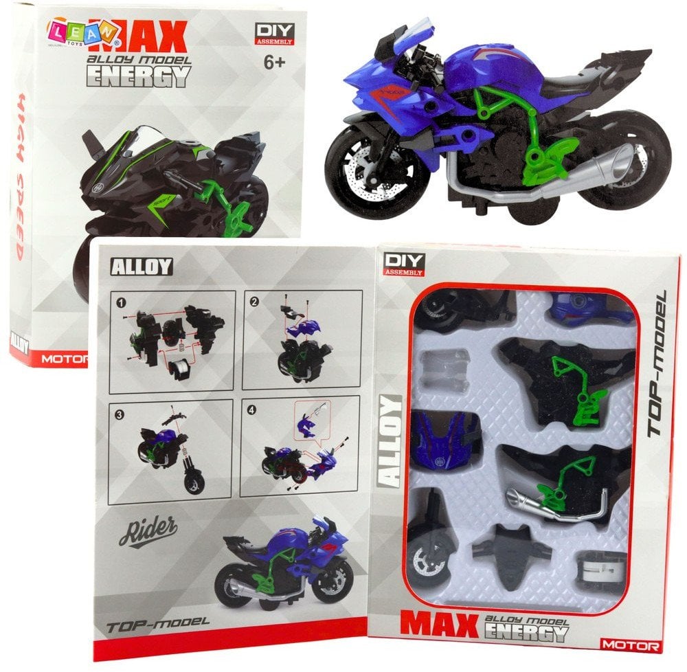 Motocykl do skręcania metalowy 1:14