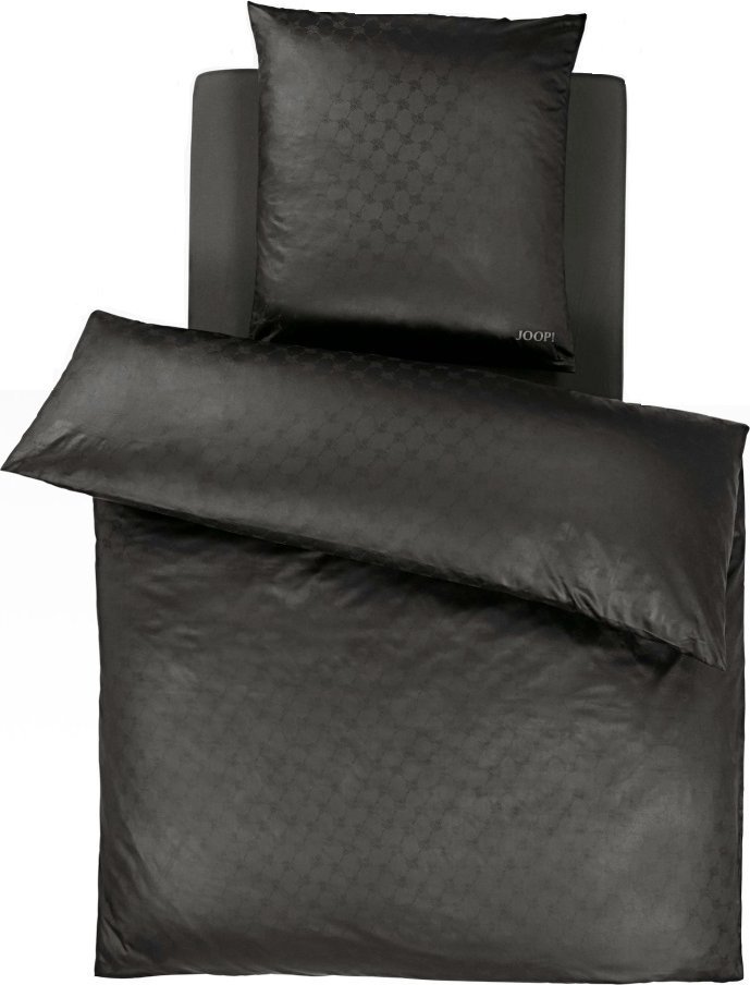 Joop! Pościel satynowa 155x200 cm Cornflower 4020-9 czarna