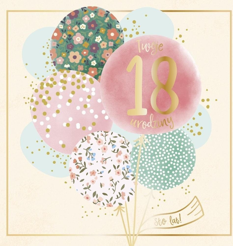 KUKARTKA Karnet Urodziny 18