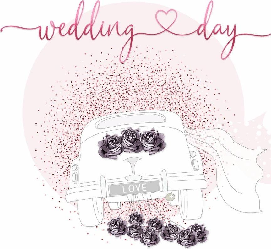 Clear Creation Karnet kwadrat CL0931 Ślub auto