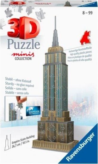 Ravensburger Puzzle 3D Mini budowle. Empire State Building 112715 RAVENSBURGER