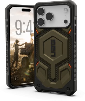 UAG Monarch Pro - etui do iPhone 17 Pro Max kompatybilne z MagSafe (kevlar element green)