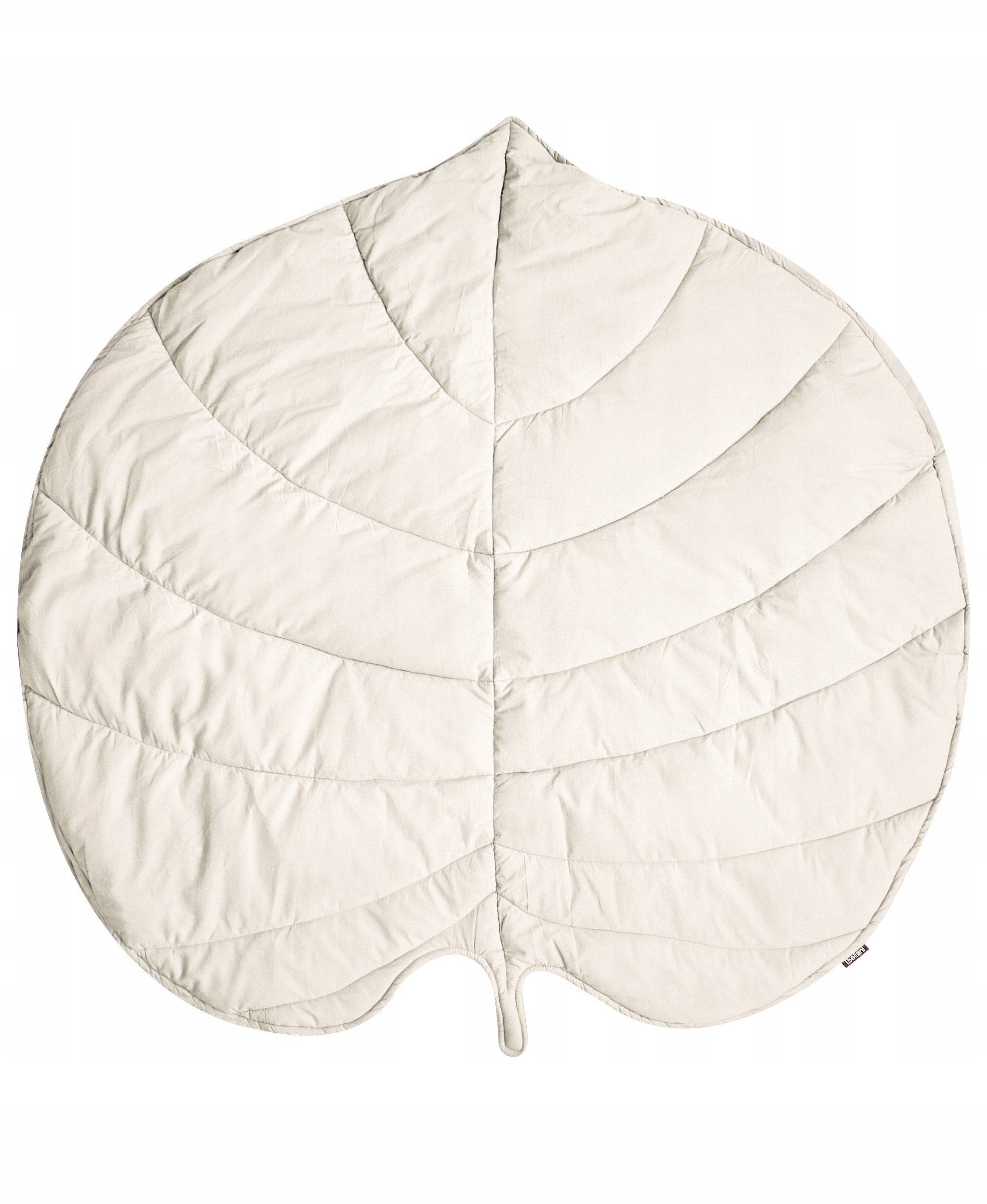 Mata do zabawy liść 110 x 110 cm złamana biel EOLIA