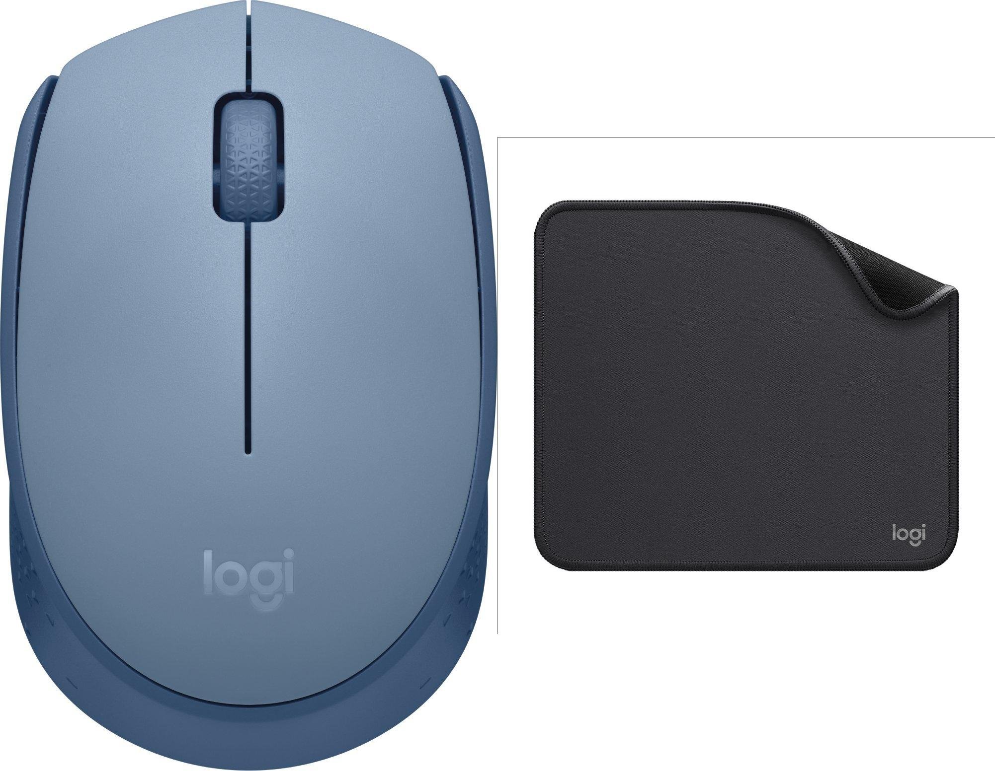 Mysz Logitech M171 niebieska (910-006866) + Studio Series - GRAPHITE (956-000049)