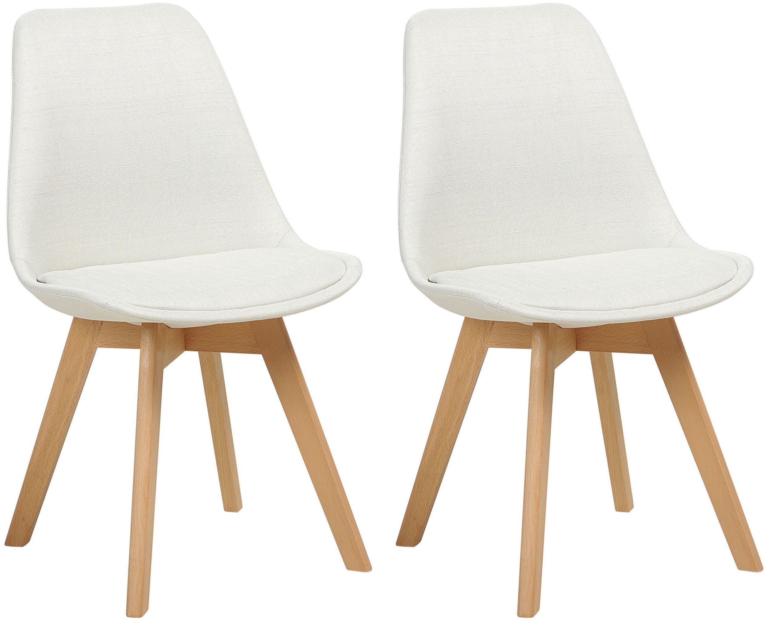 Zestaw 2 krzeseł do jadalni DAKOTA II Złamana biel