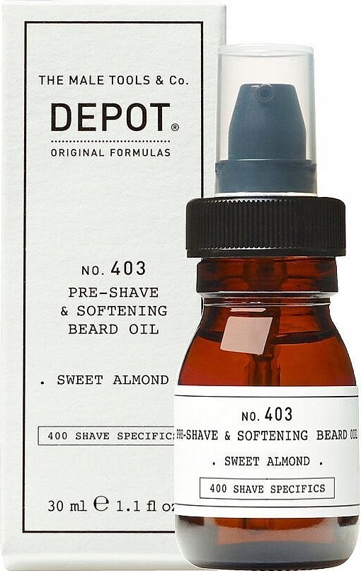 American Crew Depot, 400 Shave Specifics No. 403, Sweet Almond, Softening, Pre-Shaving Oil, 30 ml For Men