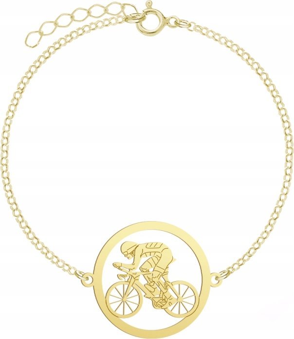 Radziszewska Pozłacana Bransoletka Kolarstwo GRAWER GRATIS