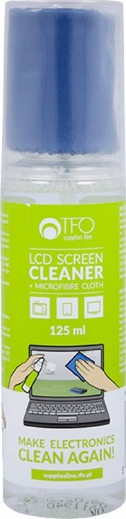 Hello Case Płyn do czyszczenia ekranów LCD LED OLED TFT 125 ml mikrofibra zestaw TFO
