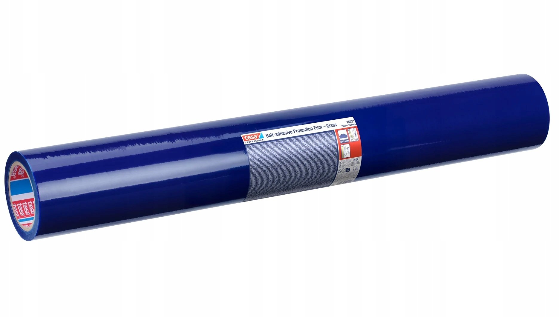 Folia malarska Tesa Folia ochronna samoprzylepna na szkło 100m x 750mm, niebieska