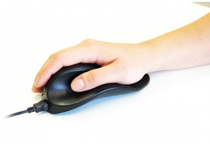 Mysz BakkerElkhuizen Hippus Mouse USB Large Right Black (BNEP210R)