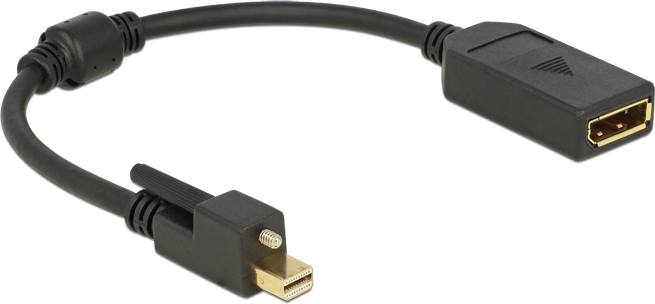 Adapter AV Delock DisplayPort Mini - DisplayPort czarny (62638)