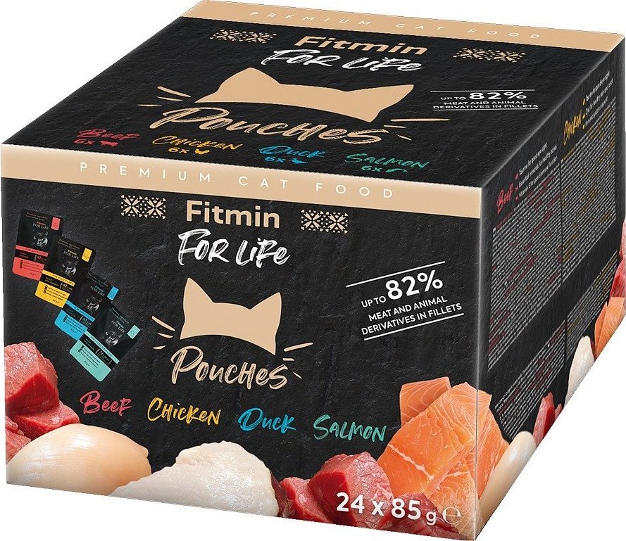 Fitmin Cat For Life pouch multipack 24x85g
