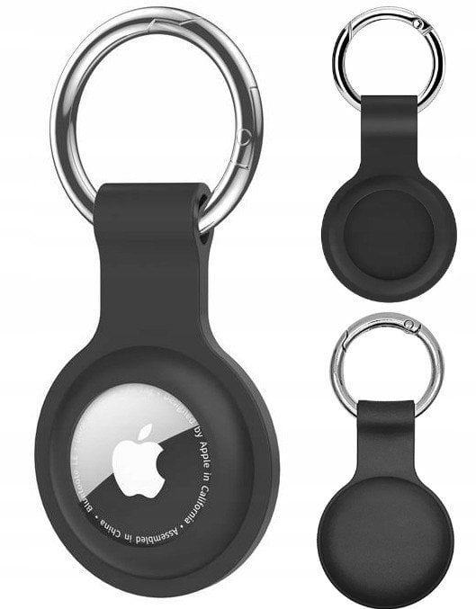 Silikonowy AirTag Case (brelok) BLACK / CZARNE