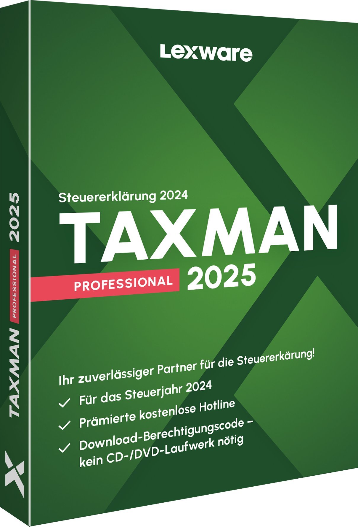 Program Lexware Lexware TAXMAN professional 2025 Zwrot podatku 1 x licencja
