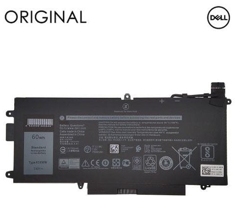 Bateria Extra Digital Bateria do laptopa DELL K5XWW 7500mAh Original