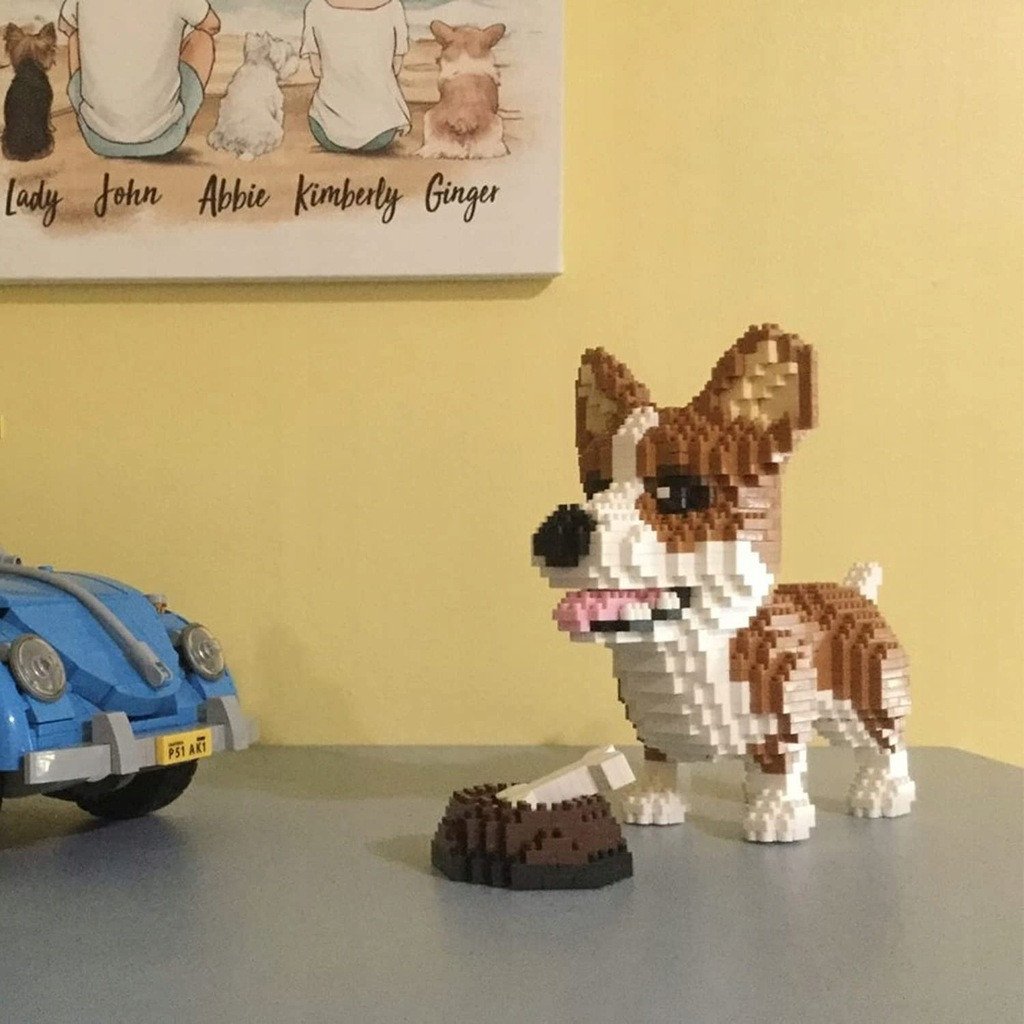 Klocki Konstrukcyjne Rasy Psów PSY CORGI 1380 elementów