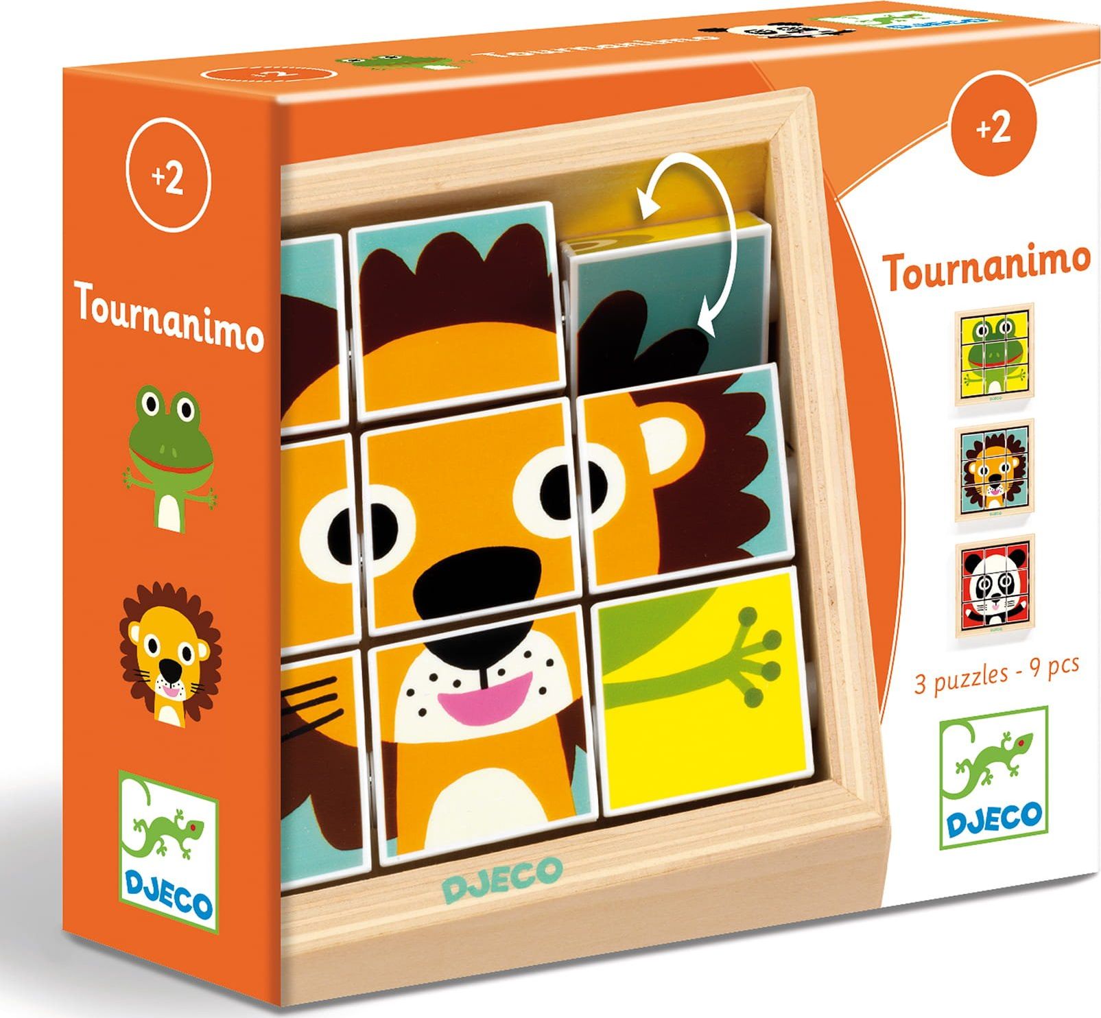 Djeco Drewniane klocki Tournanimo Djeco