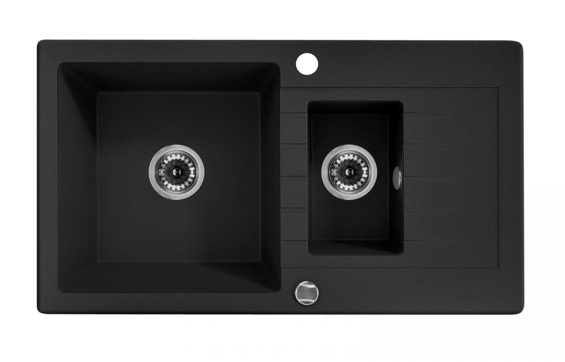 Zlewozmywak Deante Zlewozmywak 1,5-komorowy Zorba z ociekaczem alabaster ZQZ A513