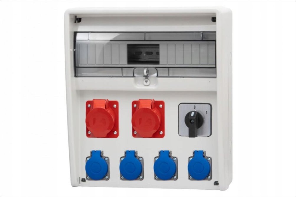 F-Elektro Rozdzielnica 17M ULISSE 2x16A/5P, 4x230V, 0/1 IP65