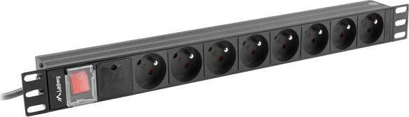 Lanberg Listwa zasilania PDU 1U 8x 230V PL 16A 2m (PDU-08E-0200-BK)
