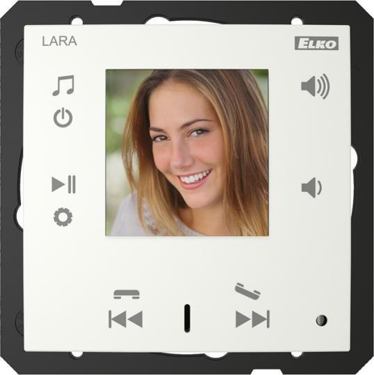 ELKO EP Wideodomofon intercom LARA-IC/GE lodowy, design LOGUS90, EFAPEL, ELKOEP, iNELS, TGE, GE, AQUARELLA