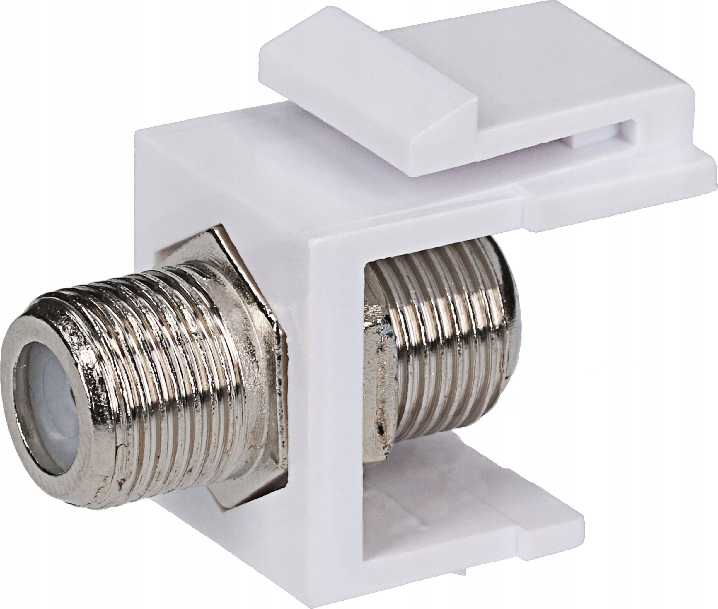 Timex Gniazdo antenowe typu F + RJ45 JOWISZ biały