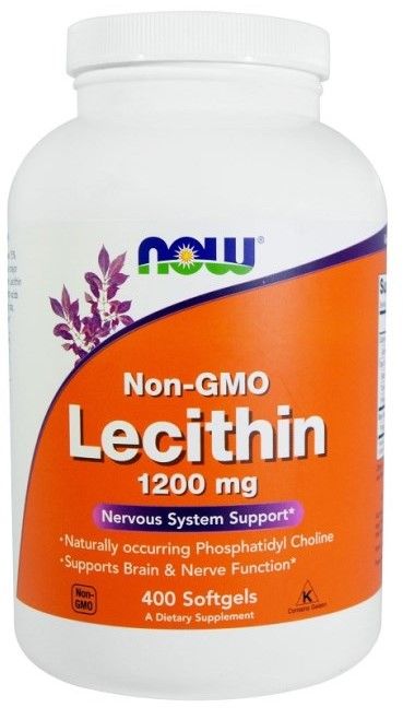 NOW Foods Lecithin 1200mg 100 softgels