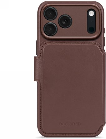 Decoded Leather Detachable Wallet - skórzana obudowa ochronna do iPhone 17 Pro Max kompatybilna z MagSafe (chocolat brown)
