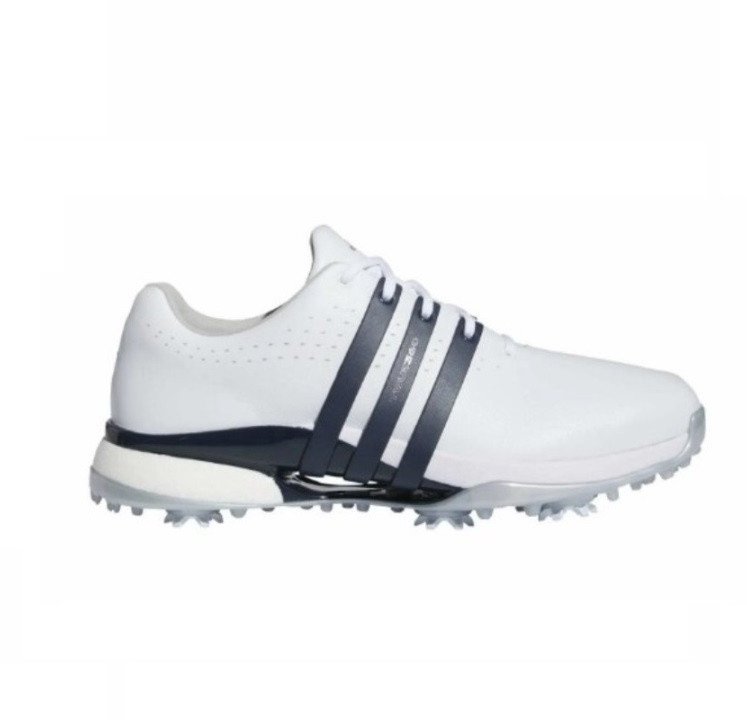 Buty do gry w golfa Adidas Tour360 24 Boost (męskie, roz. EU44, biało-granatowe)