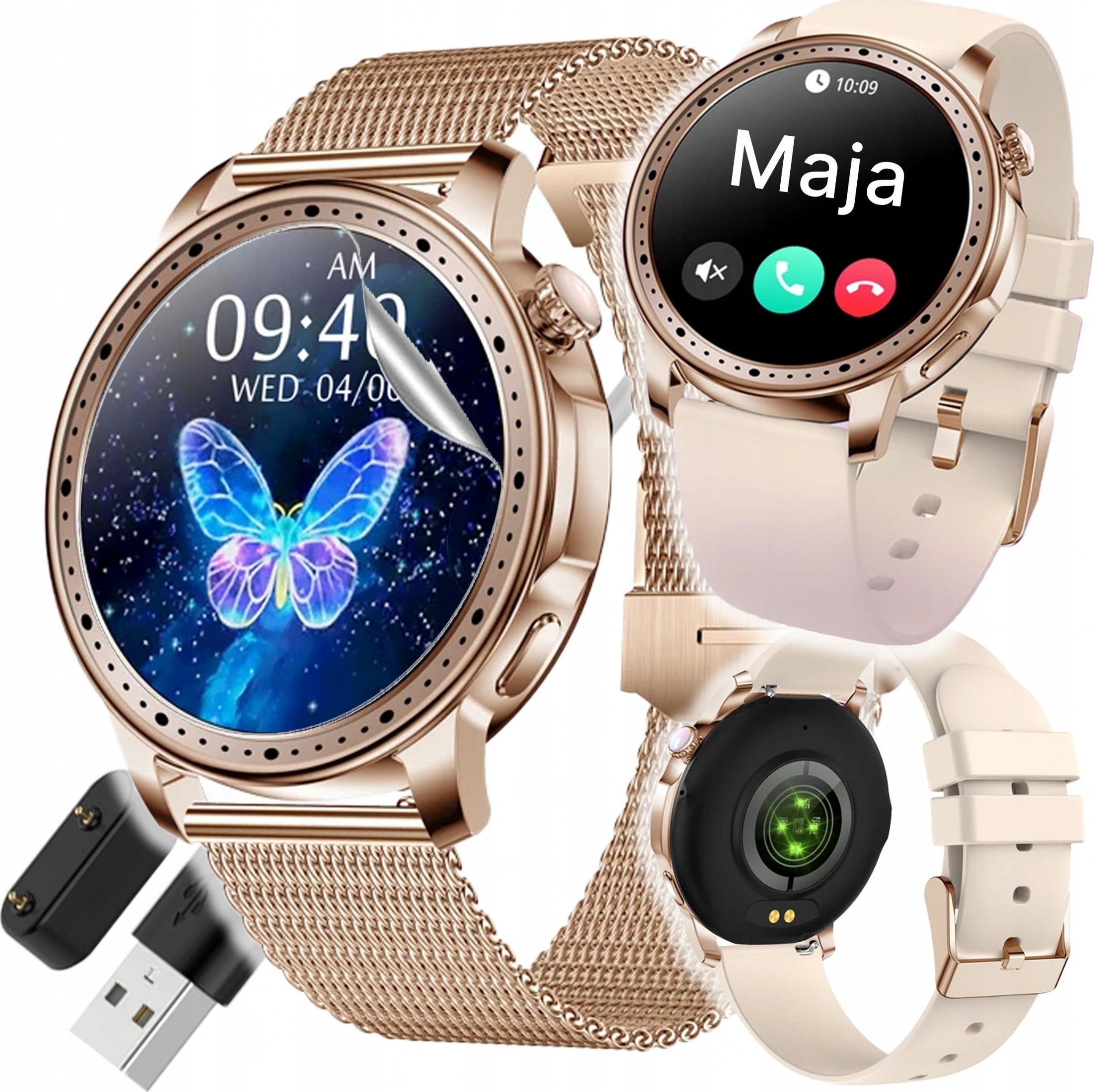 Smartwatch Slayo Grace SM33 Różowe złoto