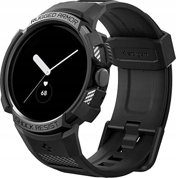 Spigen Spigen Rugged Armor Pro, black - Google Pixel Watch/Watch 2