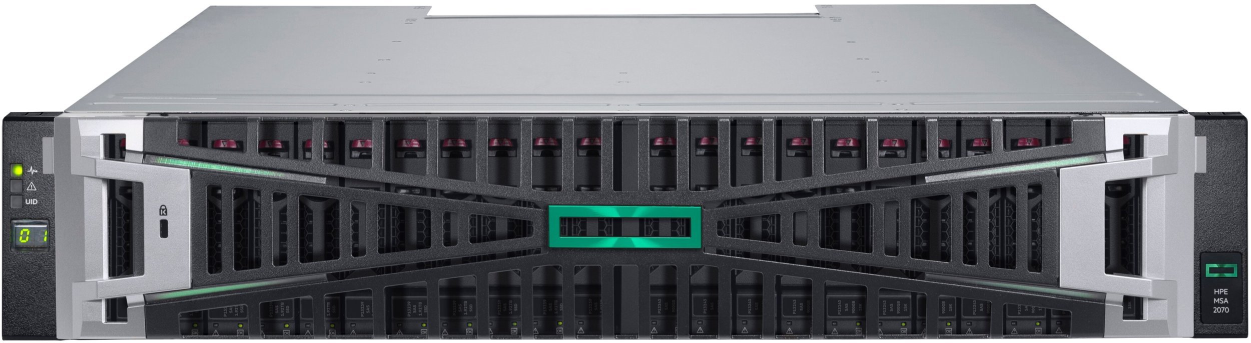Macierz dyskowa HP MSA 2070 SFF 2x10/25GbE iSCSI 4-port Cntrl 12x1.92TB SSD 4x25Gb iSCSI XCVR 23TB Storage Array