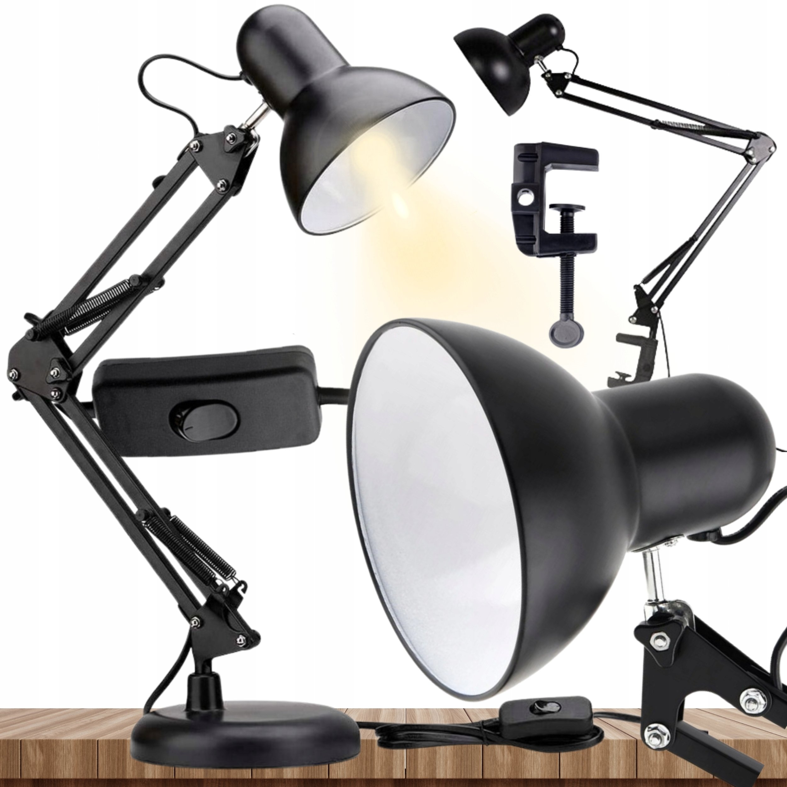 Lampka Biurkowa Szkolna Regulowana Kreślarska