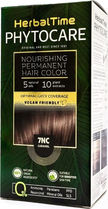 ENERGY OF VITAMINS HERBAL TIME Phytocare Farba do włosów naturalna 7NC Caramel