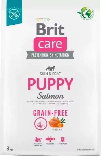 Brit Sucha karma dla psa Care Dog Grain-Free Puppy Salmon 3 kg