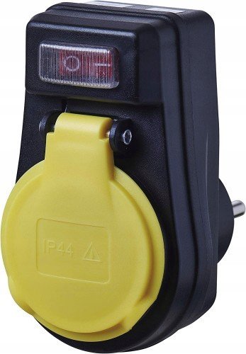 Maclean Gniazdo zewnętrzne z uziemieniem i wyłącznikiem 2P+Z 16A