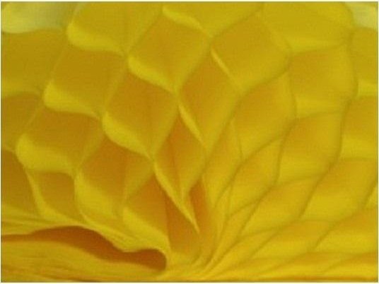 Bibuła przestrzenna żółta 20x33cm