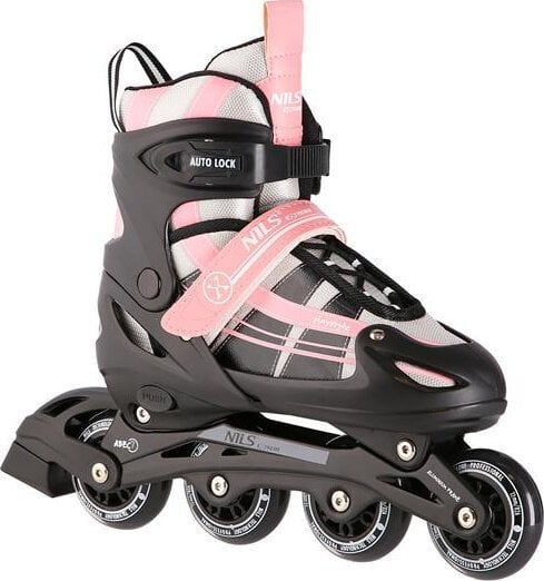 Rolki Nils Extreme NH18366A 2w1 RÓŻOWO-BIAŁE ROZM.L(39-42) ŁYŻWOROLKI Z WYM. PŁ. HOKEJOWĄ NILS EXTREME