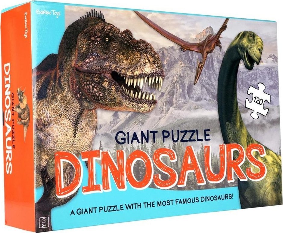 Puzzle podłogowe dinozaury 120el