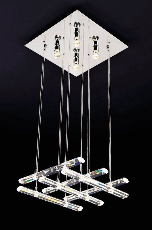 Lampa wisząca Italux Diamond nowoczesna chrom (MD8103-16B3)