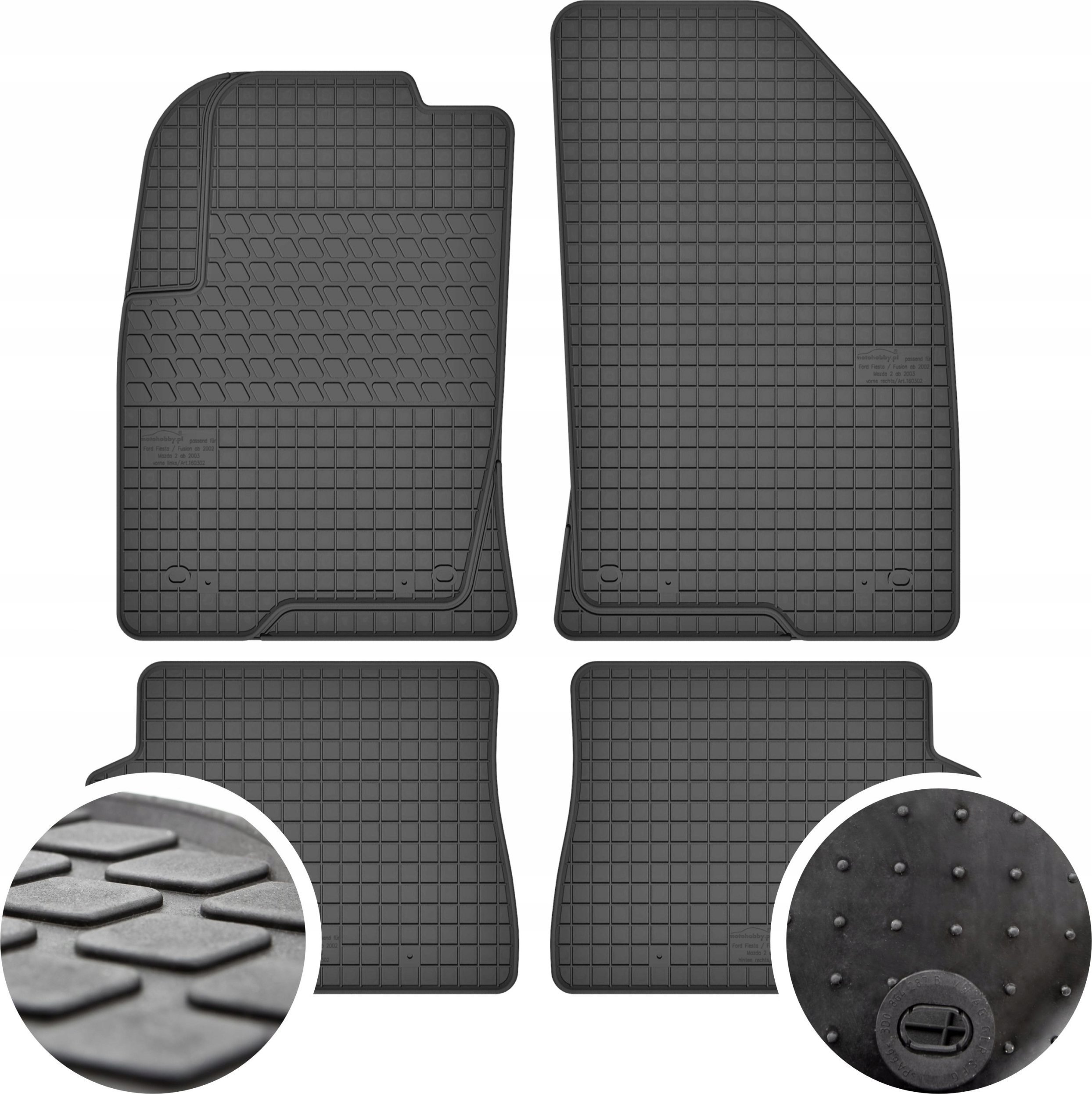 GeyerHosaja Dywaniki gumowe do Ford Fiesta MK6 (2002-2008)