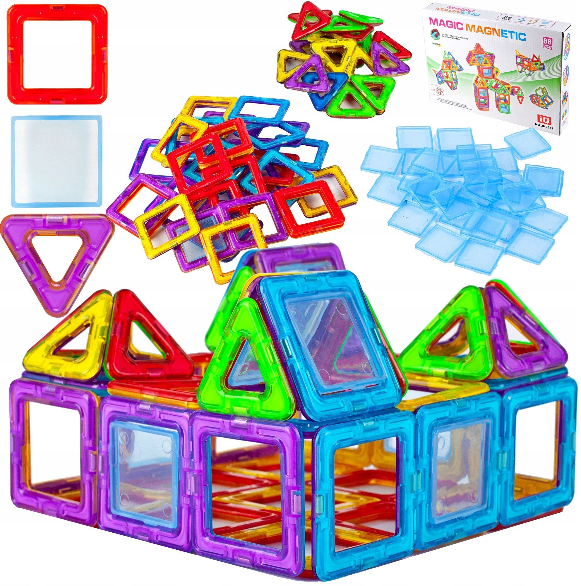 Klocki Magnetyczne Układanka Magic Magnetic 3D 88 elem.