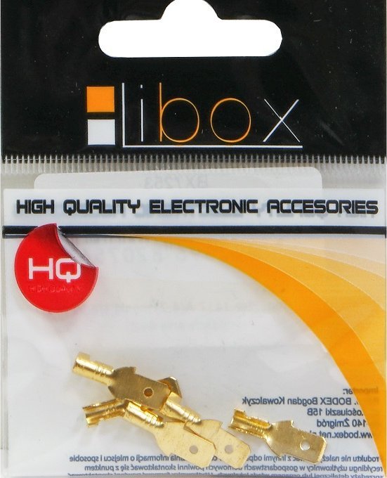 Libox Konektor 1417 A(4,7) męski średni BX7253 5szt