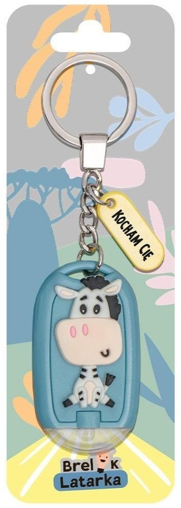 Brelok 3D z latarką - Kocham Cię