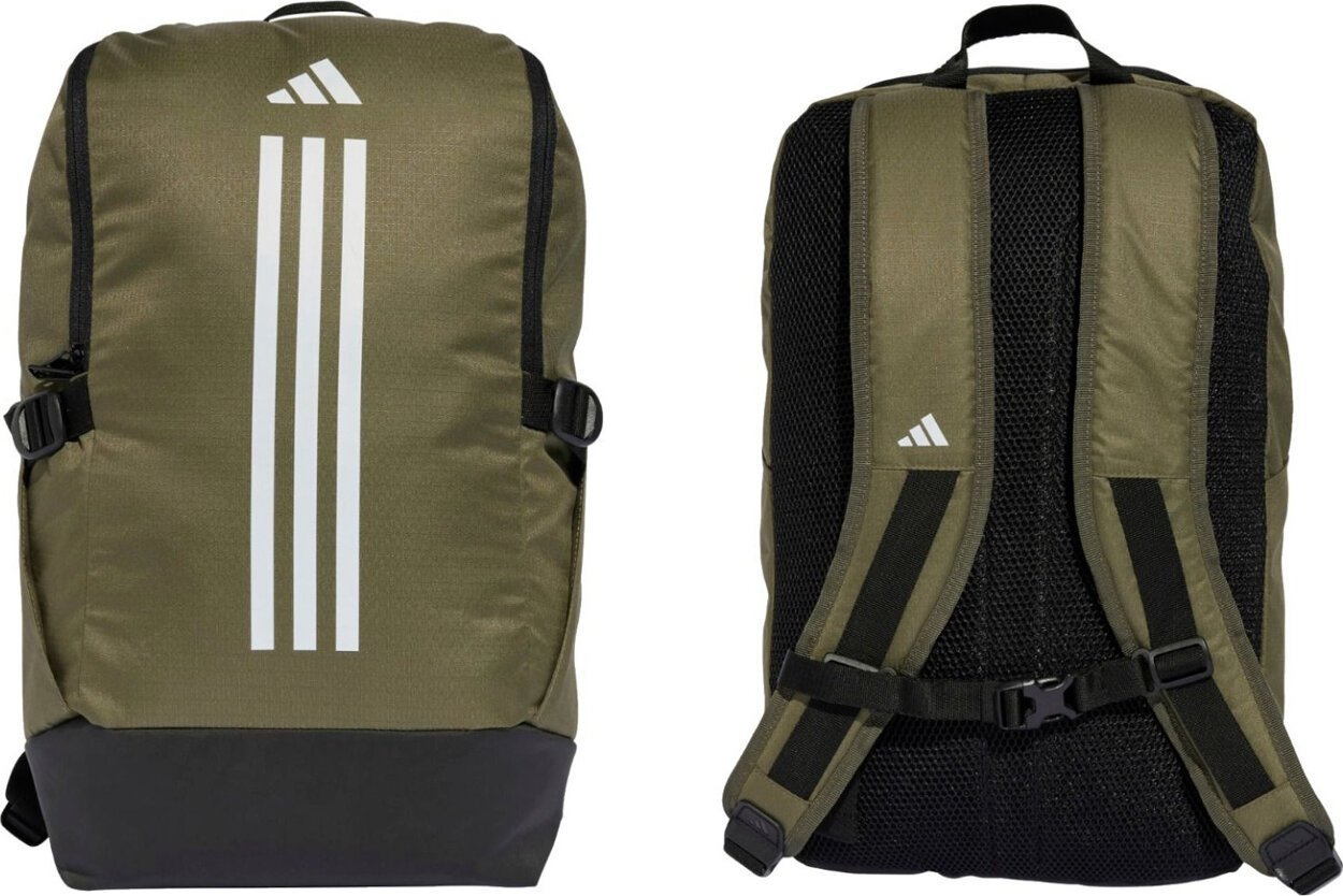 Adidas Plecak sportowy Essentials 3-Stripes oliwkowy (IZ1909)